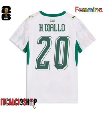 Senegal Habib Diallo #20 Prima Maglia Femmina Mondiali 2026 Manica Corta